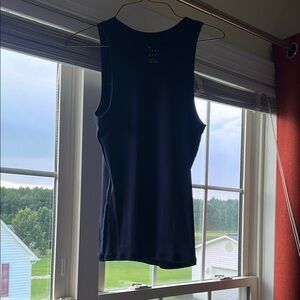 A New Day Blue Fitted Sleeveless Tank Top